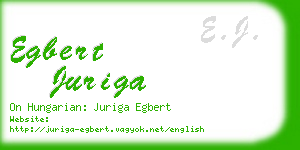 egbert juriga business card